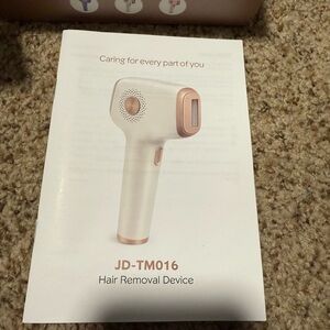 White and Gold Hair Removal Device